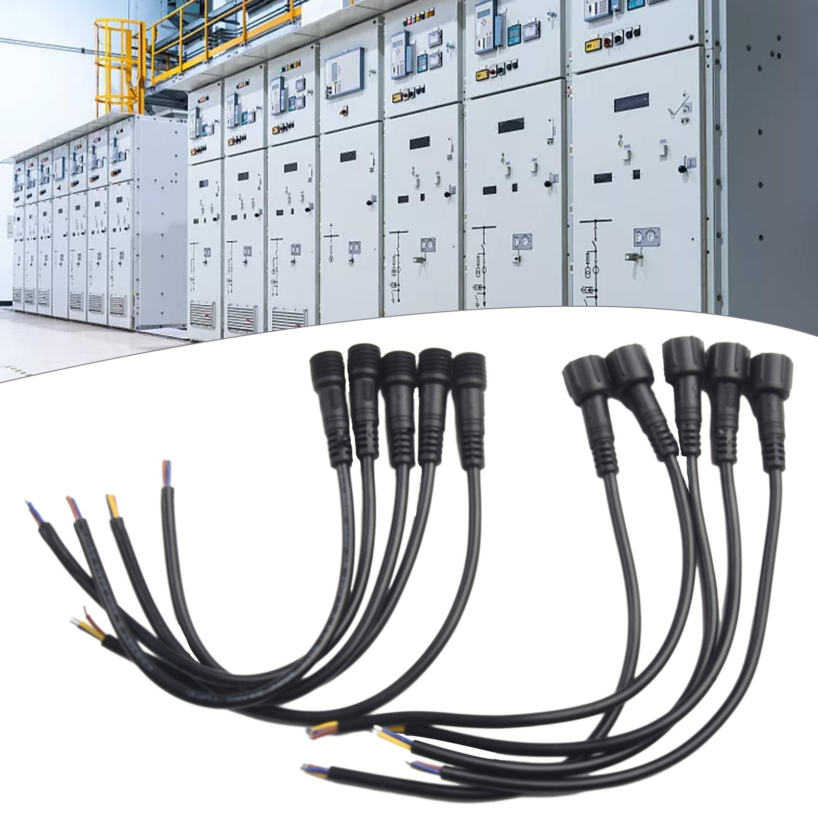 5 Pairs IP65-Waterproof 2/3-Pin 22AWG Wire LED Male And Female Cable Connector