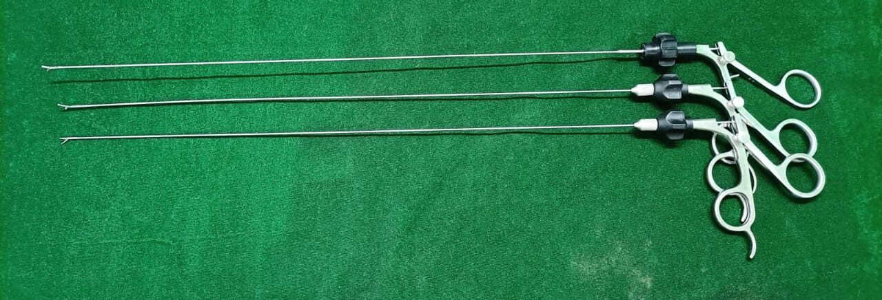 3pc Hysteroscopy Semi Rigid Alligator/ Scissor/ Biopsy 5FR 40cm with Black Rotar