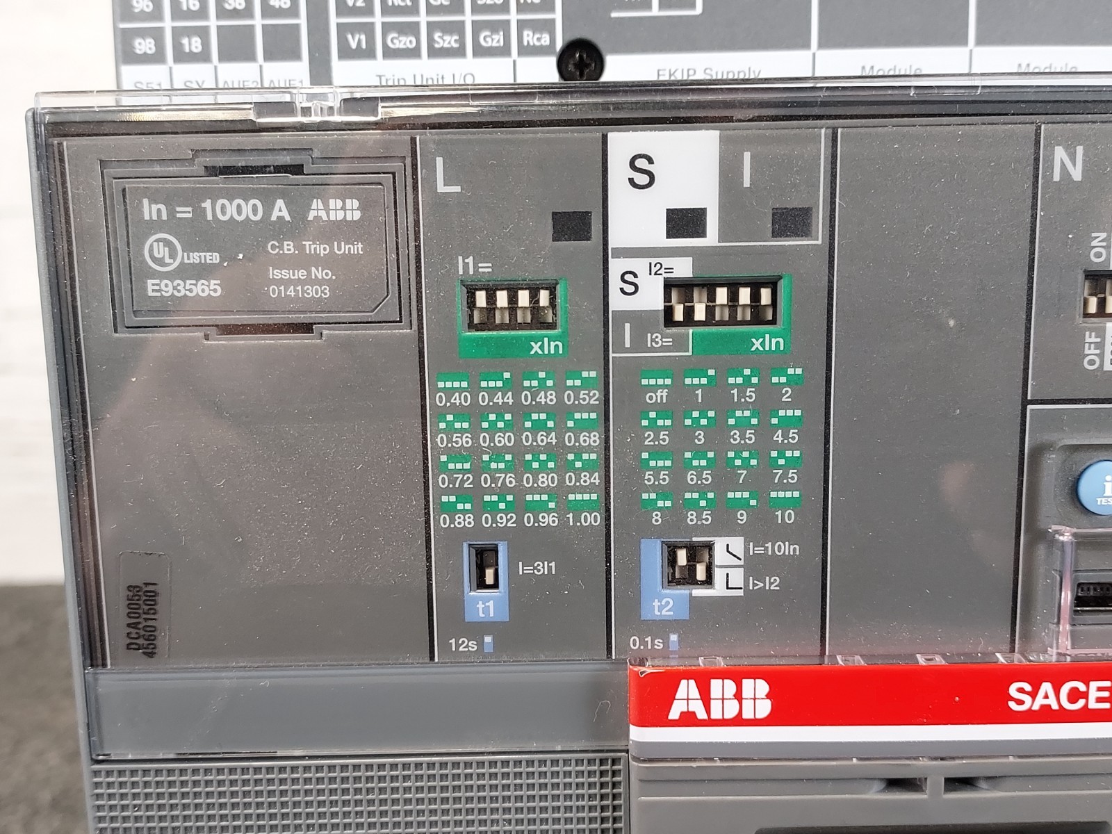 ABB #XT7S 1000 CIRCUIT BREAKER (1000A, 600V, 3 PHASE)(S13E)