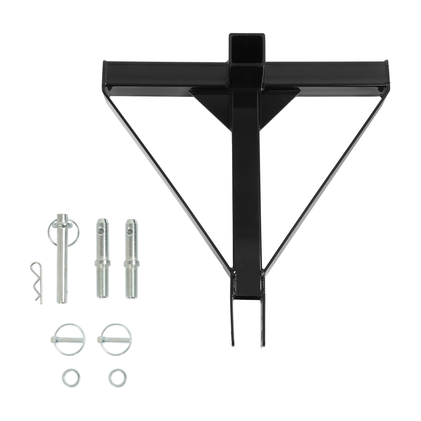 New 3 Point 2″ Receiver Trailer Hitch Drawbar Adapter Category One Tractor Black