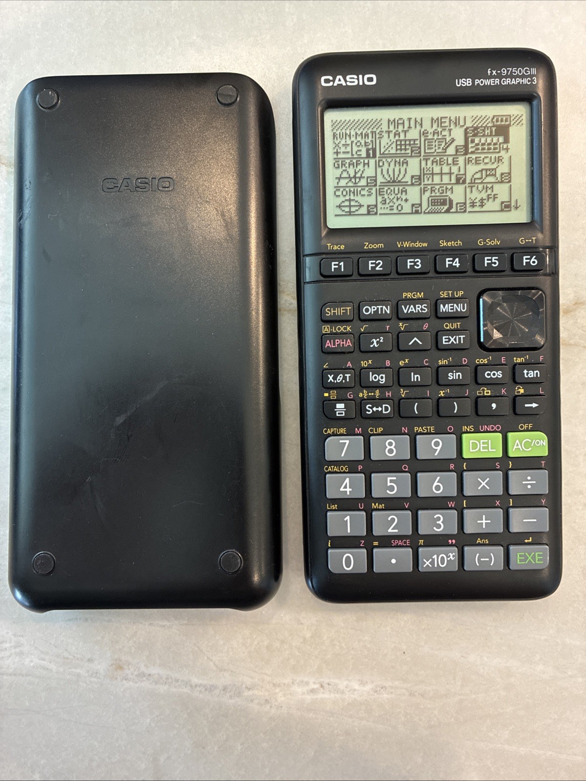 Casio FX-9750GIII Graphing Calculator Black, USB, Power Graphic, 3-Tested