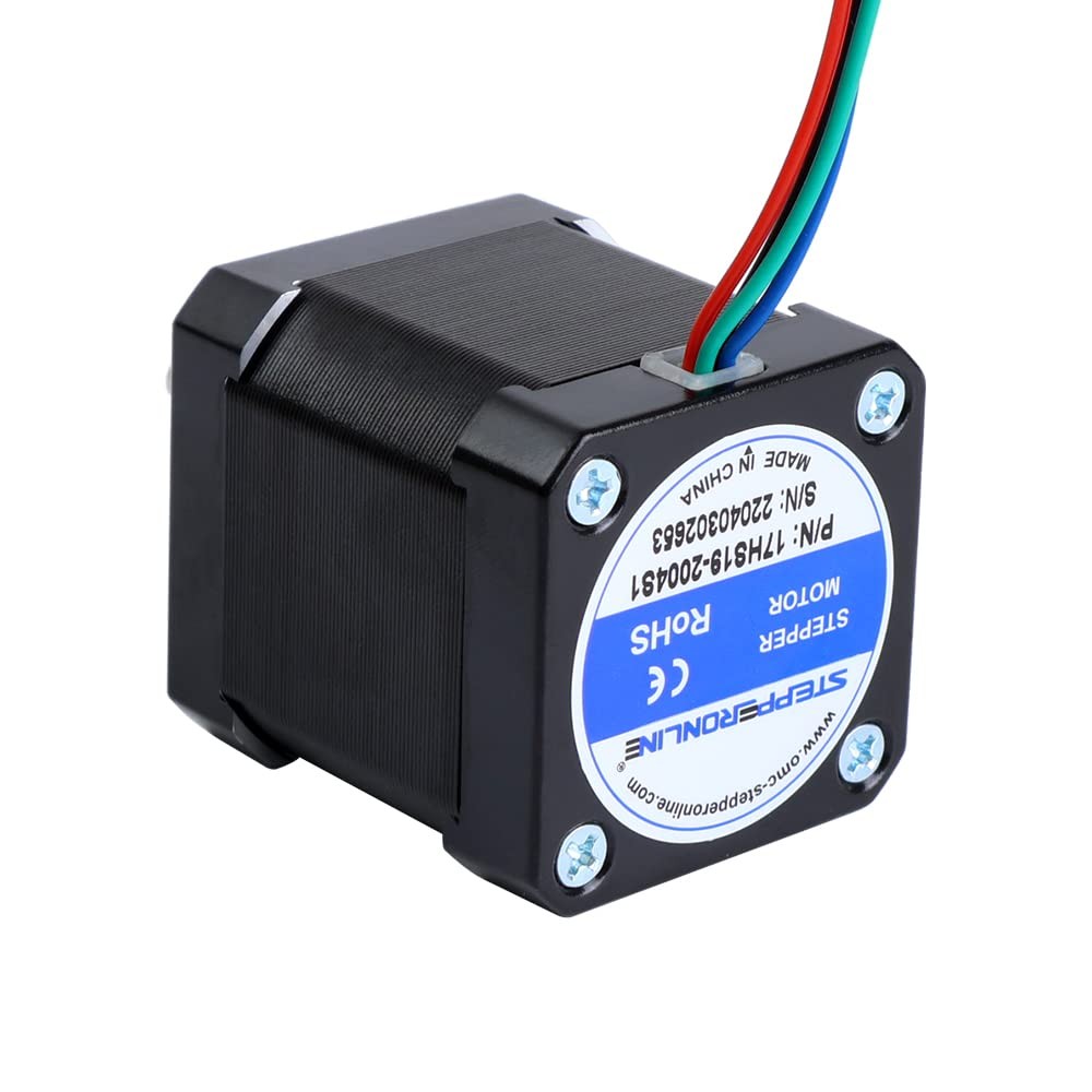 STEPPERONLINE Nema 17 Stepper Motor Bipolar 2A 59Ncm(84oz.in) 1.65″x1.65″