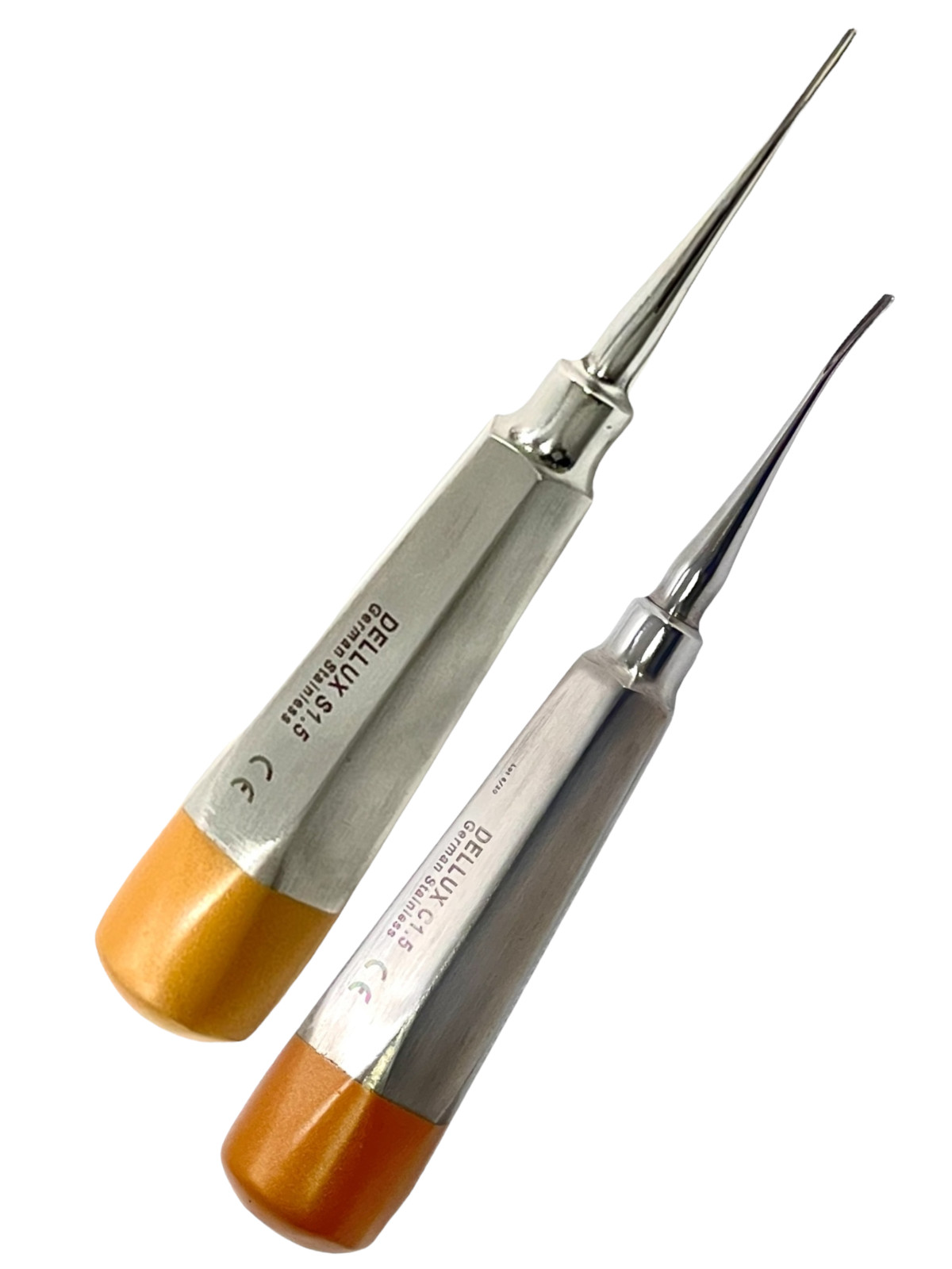 GERMAN DENTAL ELEVATOR EXTRACTING LUXATING APICAL ROOT ELEVATOR S1MM,C1MM GOLD