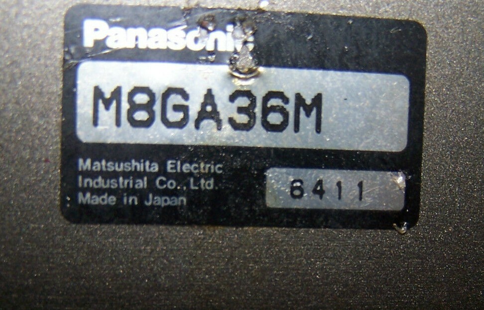PANASONIC AC SERVO MOTOR M81A25G4L WITH GEARHEAD M8GA36M