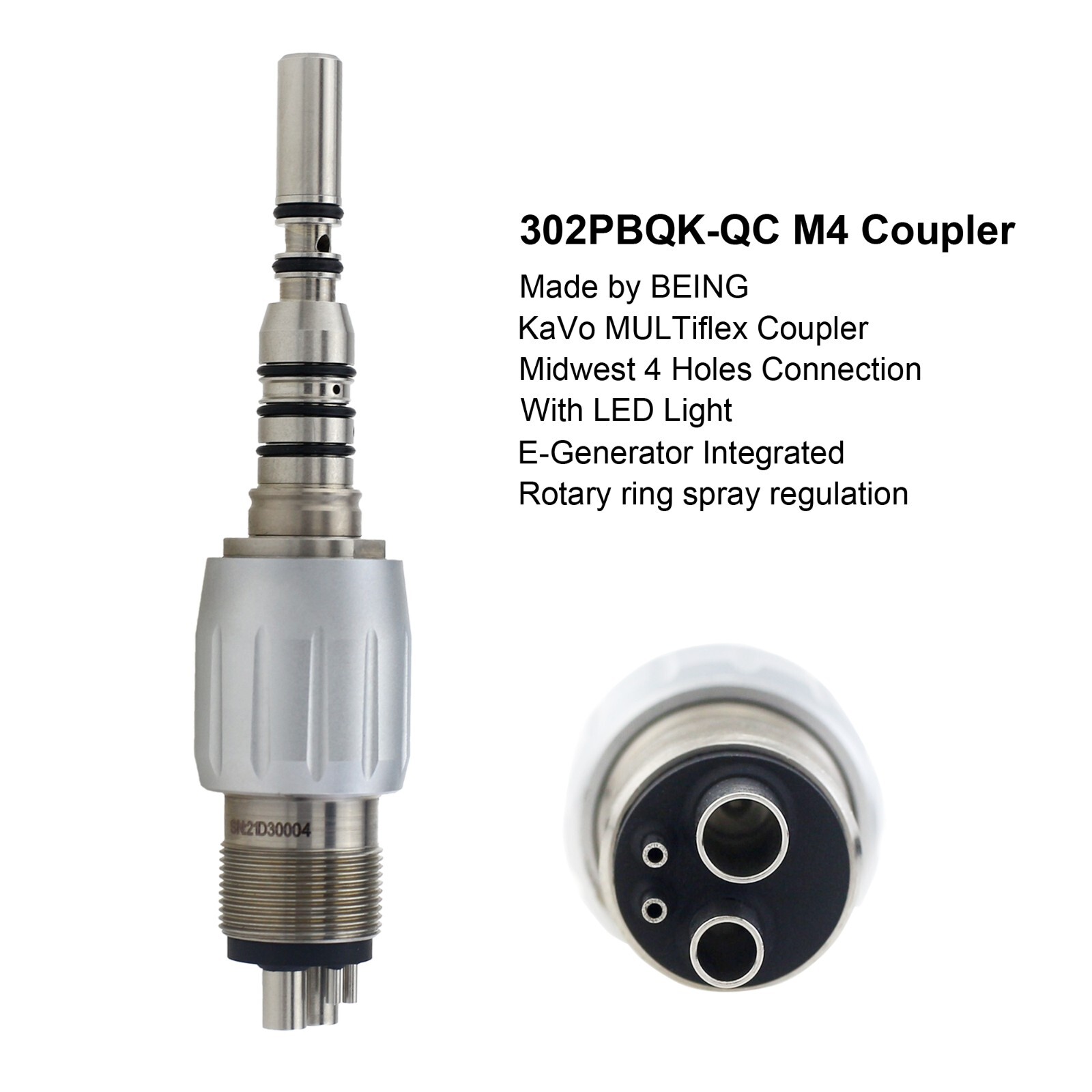 COXO Dental Turbine High Speed Handpiece Fiber Optic Mini KAVO Multiflex Coupler