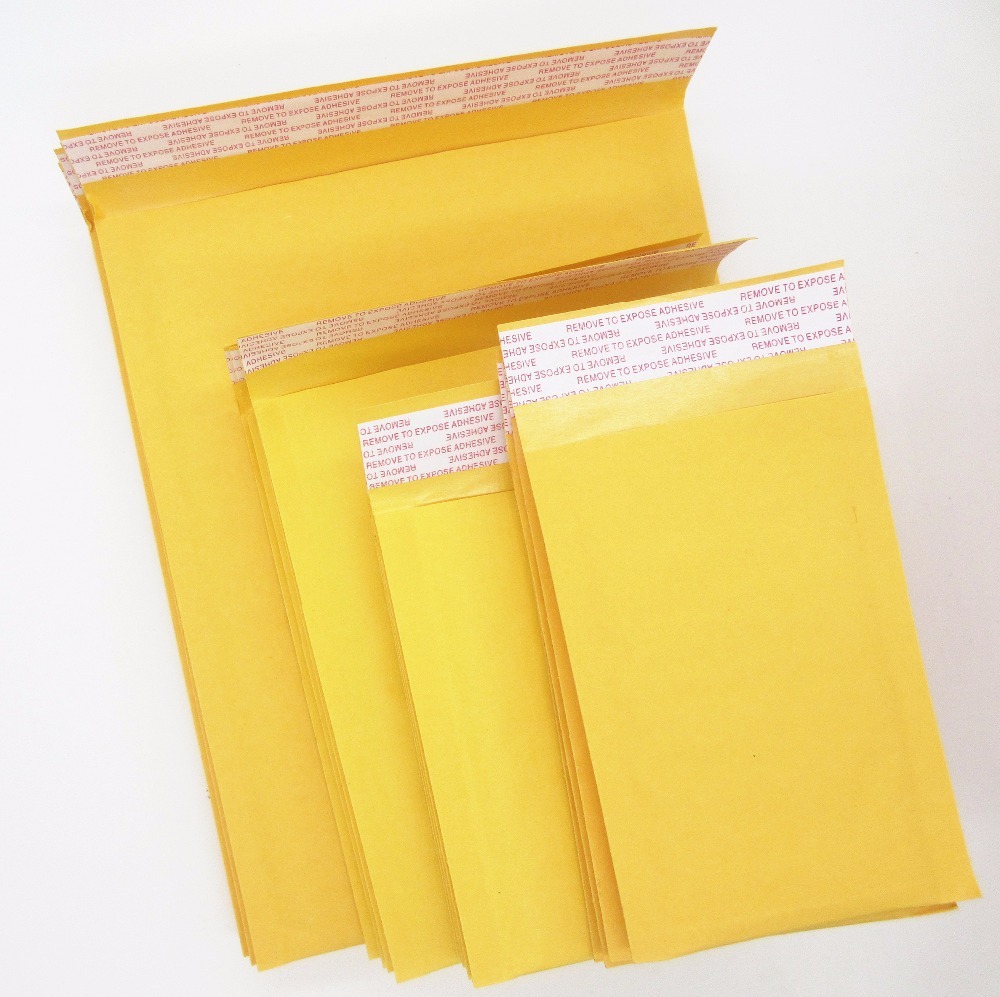 #000 00 0 1 2 3 4 5 6 7 Kraft Bubble Mailers Padded Shipping Envelopes -1 25 100