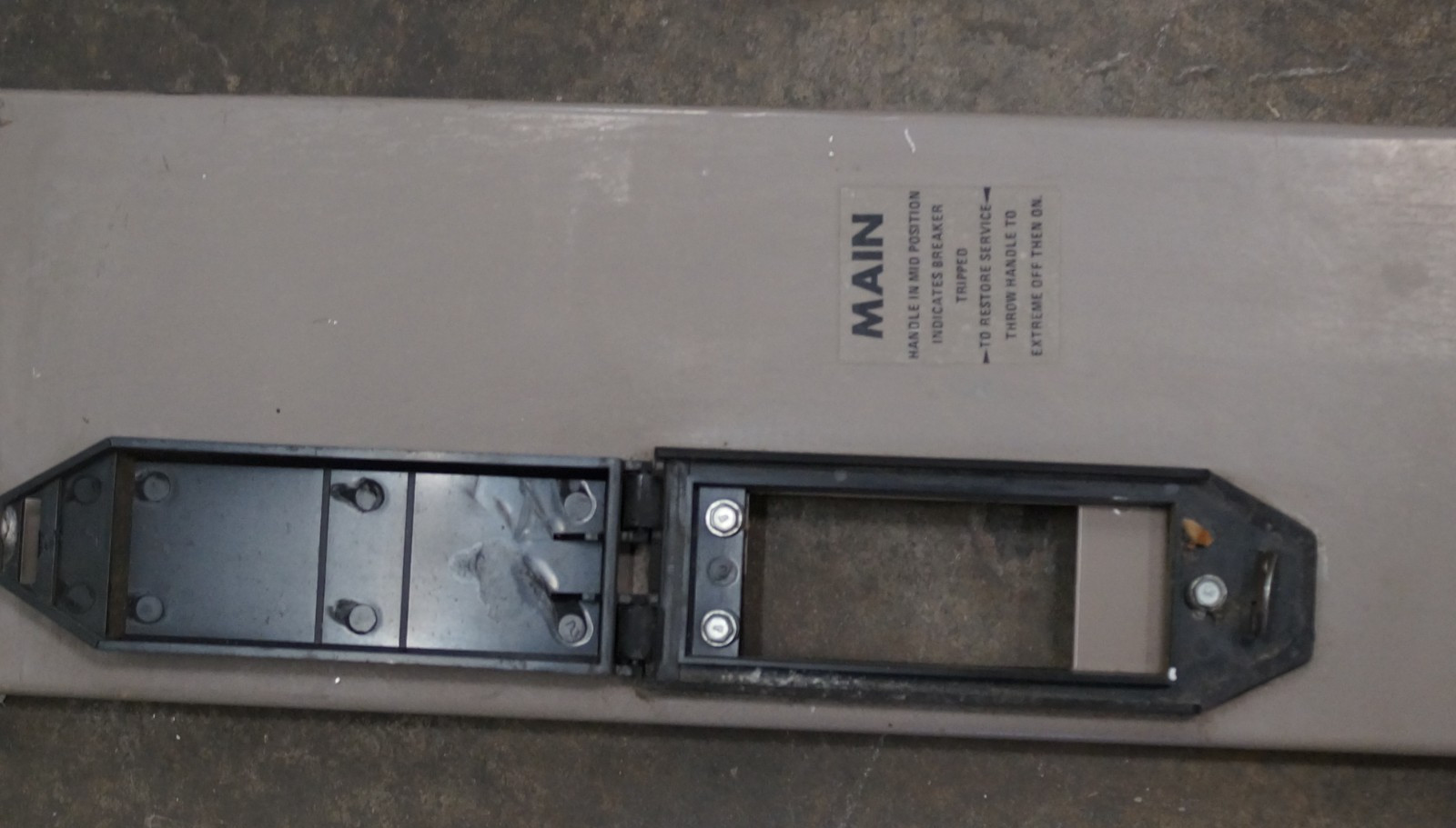 Universal Main Breaker Cover for GE & Cutler-Hammer Panels (New)