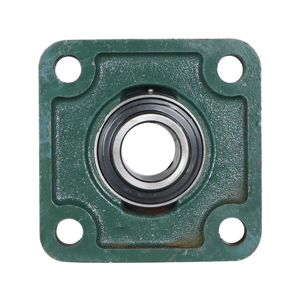 2 Pack UCF205-16 Solid Base Pillow Block Flange Mounted Bearing 4 Bolt 1″ Bore