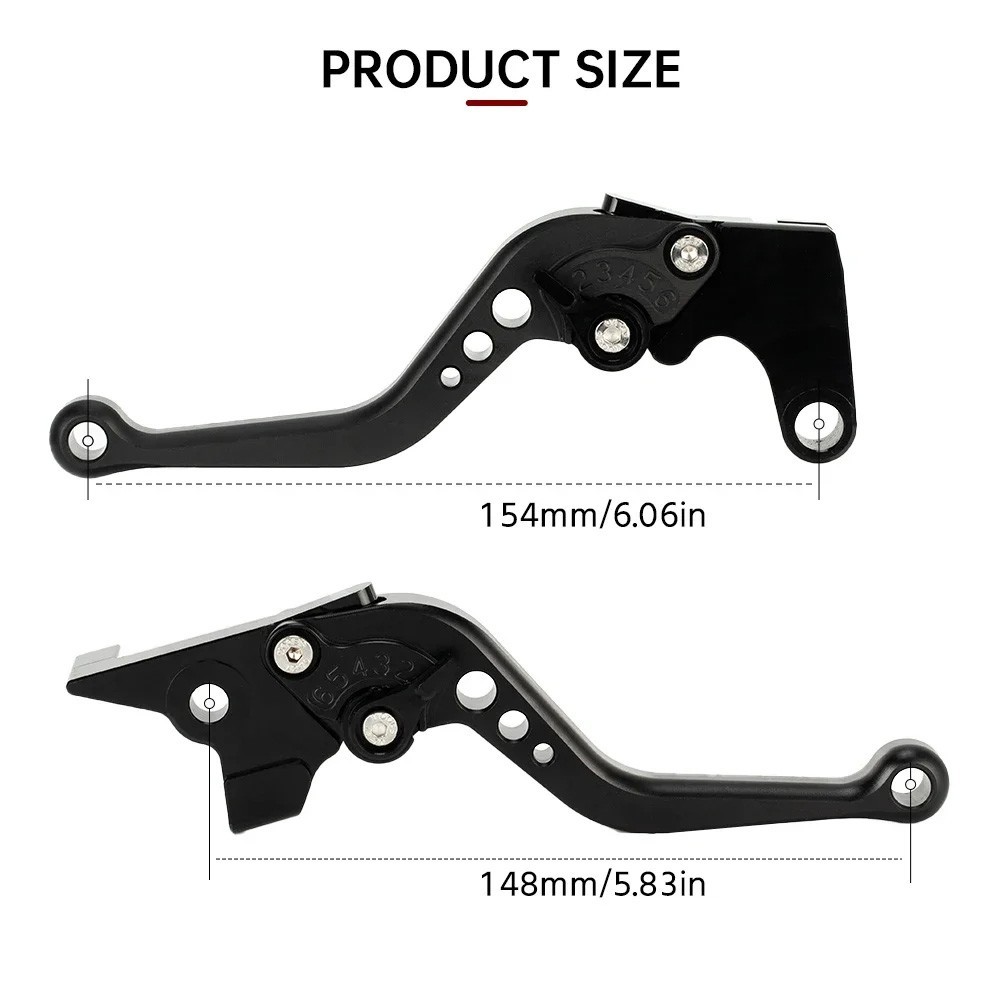 2025 Short Brake Clutch Lever For YAMAHA MT-07 MT07 MT-09 MT09 Tracer