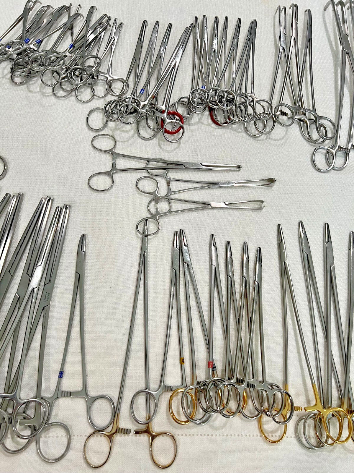 Assorted Lot of 108 Various Brand & Size Of OR Medical Surgical Instruments, S.S