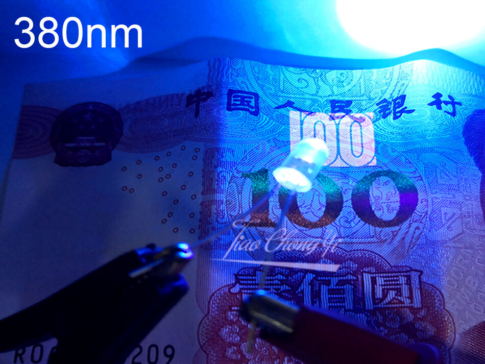 5mm light-emitting diode Round Ultra Violet LED UV Light 365nm 380nm 395nm lamp