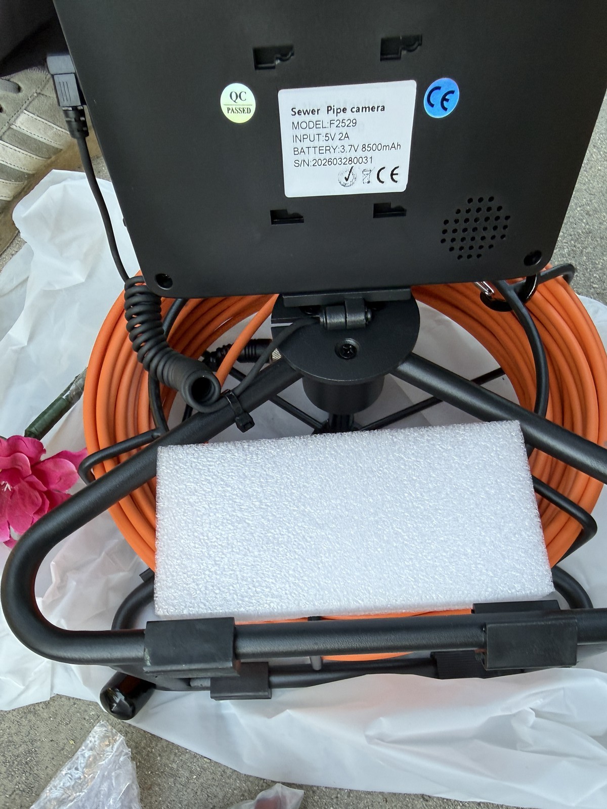 30m Pipe Sewer Inspection Camera 4.3 inches Monitor