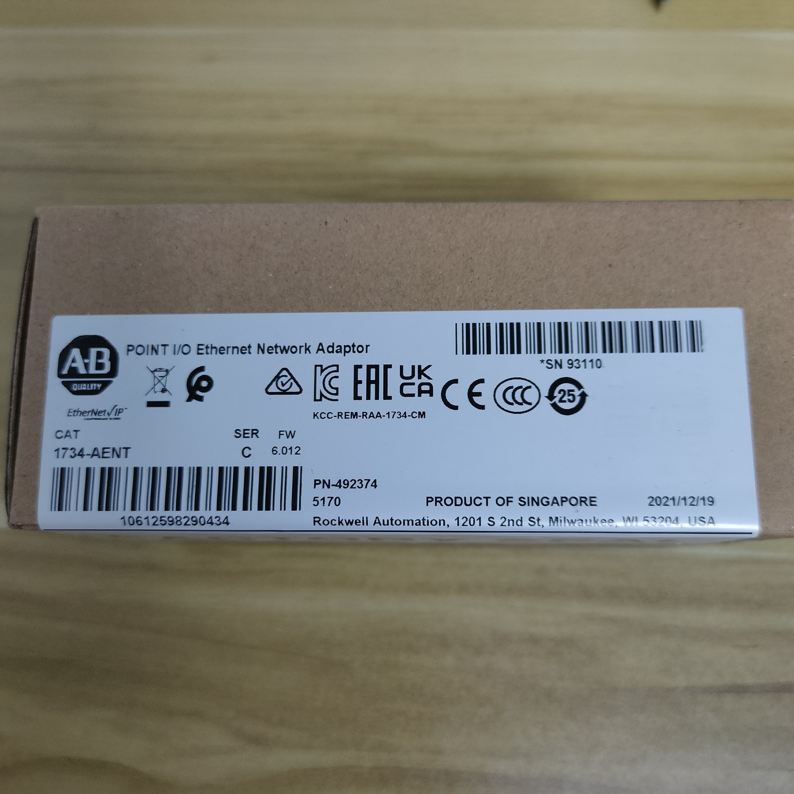 New Sealed AB 1734-AENT SER C POINT I/O Ethernet Network Adaptor 1734-AENT /C