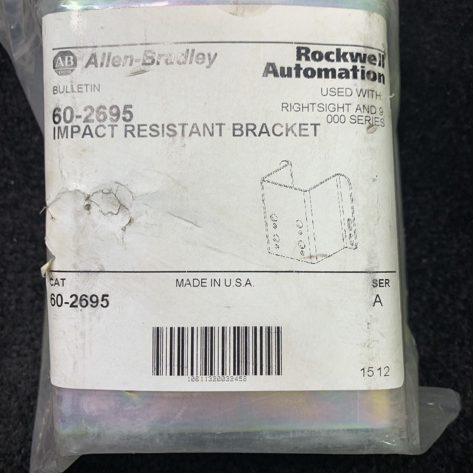 **Up to 12** Allen-Bradley Bulletin 60-2695 Impact Resistant Bracket