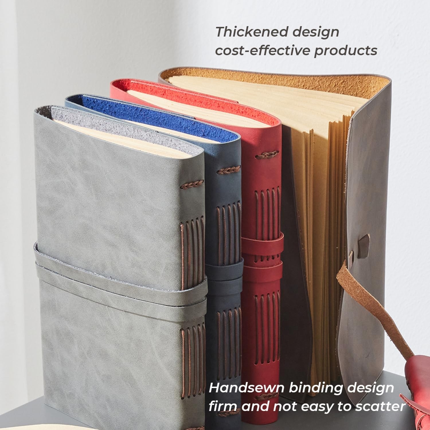 Leather Journal Notebook – Genuine Leather Journals for Writing 8×10 Inches,