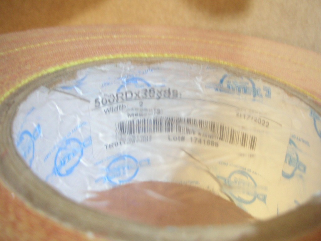 Dewal Fluorolin DW500RD Hi-Temp Plasma Grit Blast Tape 2″ x 36-Yards DOM:2022
