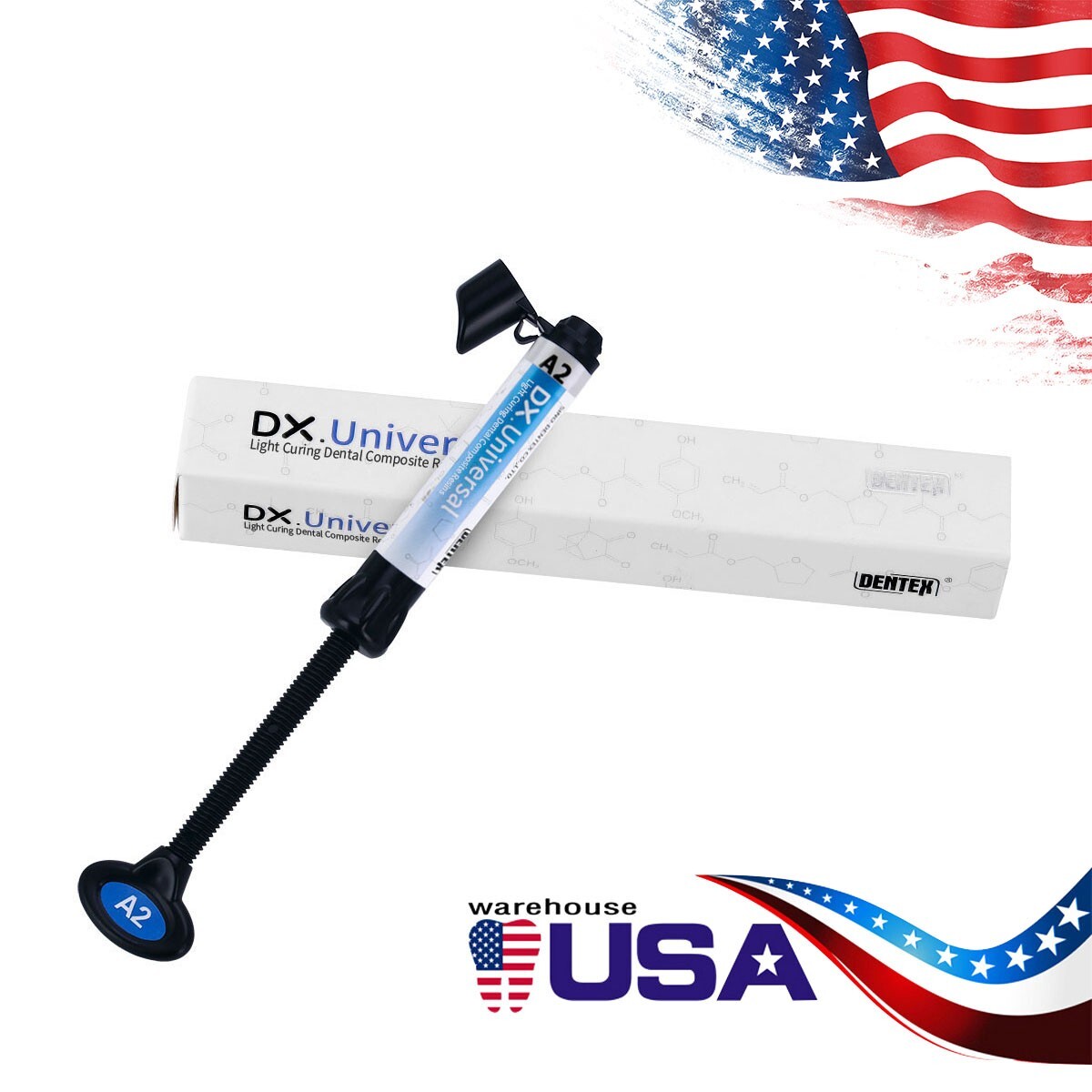 Dentex Dental Composite Resin B1 Universal Light Cure Resin Shade 4g/Syringe