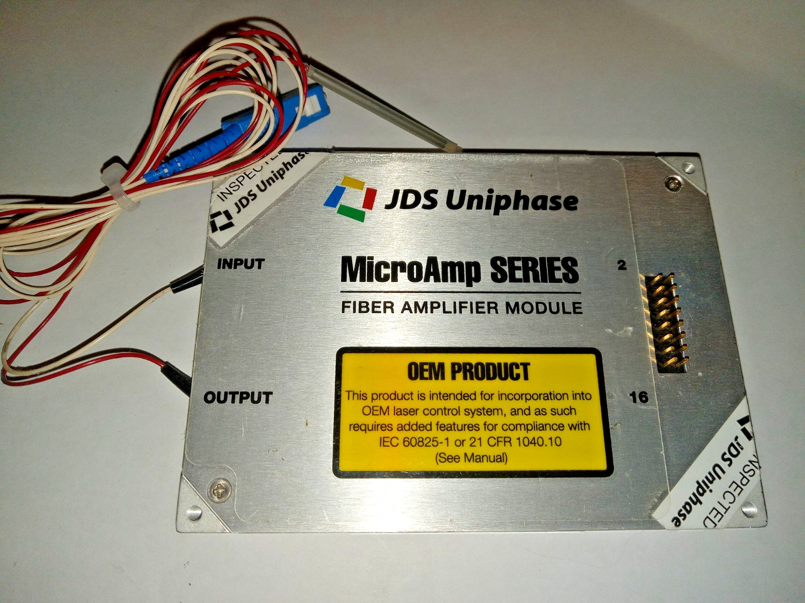 JDS Uniphase MICROAMP SERIES FIBER AMPLIFIER MODULE MODEL SDL-MAC1-1