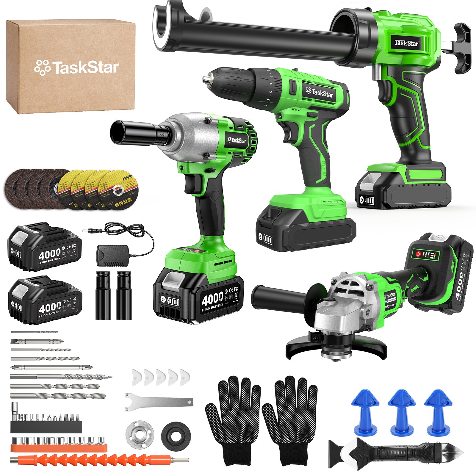 Taskstar 4-in-1 Cordless Power Tool Combo