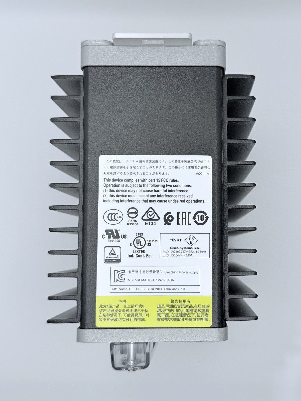 Cisco PWR-IE170W-PC-AC= Power Supply Module TPSN-170AB A