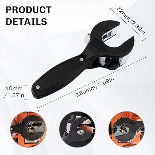 Ratcheting Tubing Cutter, 2-in-1 Compact Tool for Copper & PVC Pipes