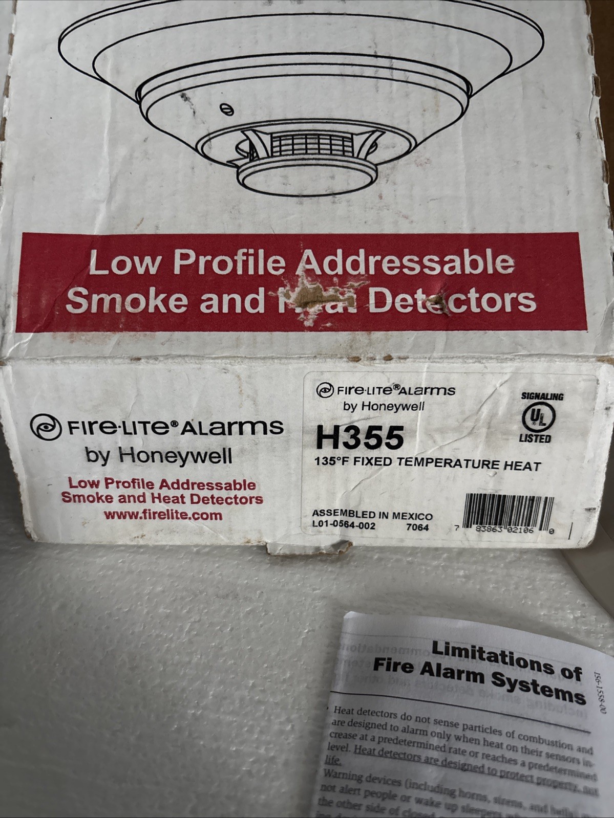 NEW FIRELITE HONEYWELL H355 INTELLIGENT THERMAL SENSOR Fast FREE SHIPPING!