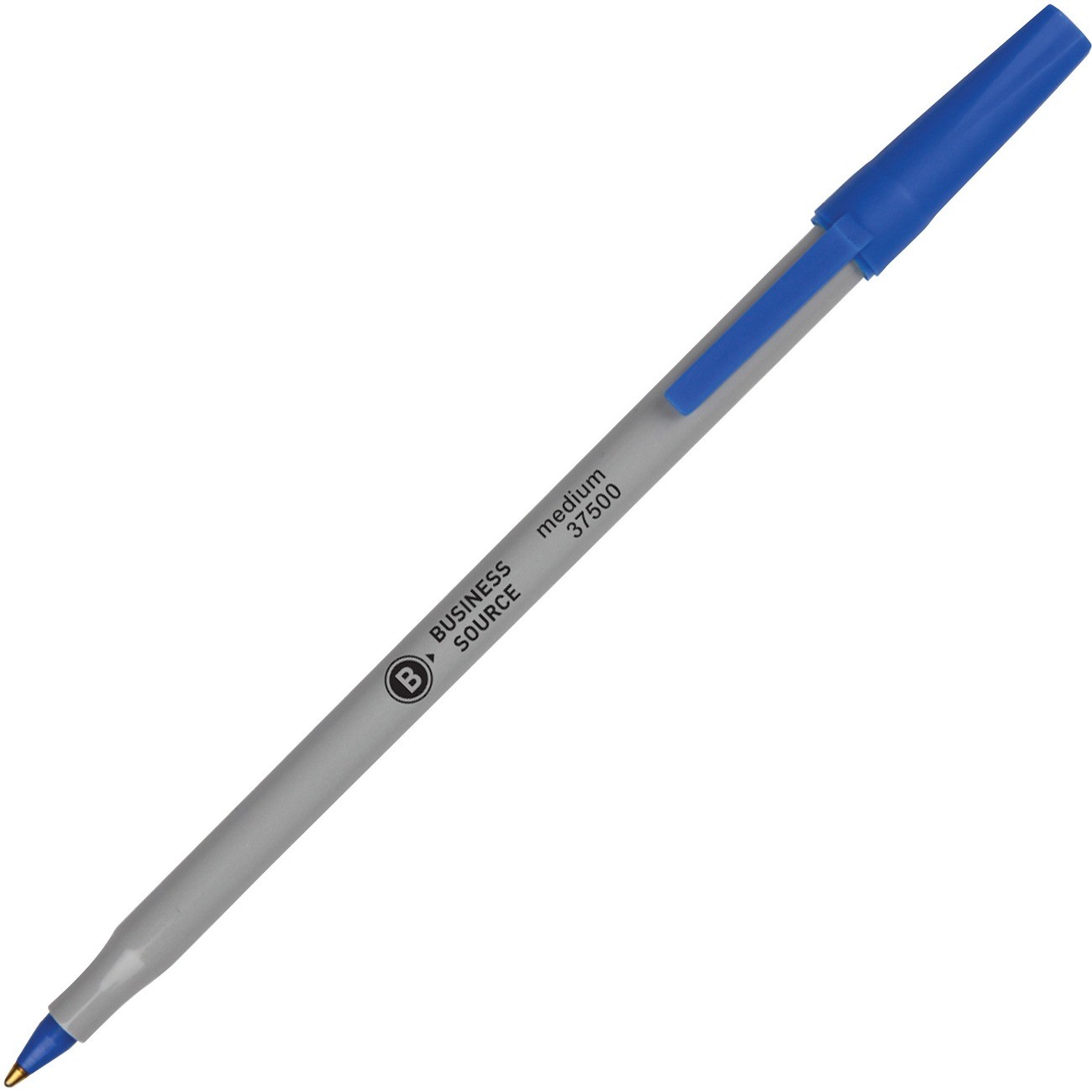 Business Source BSN37532 Ballpoint Stick Pens Blue Ink 60/Box