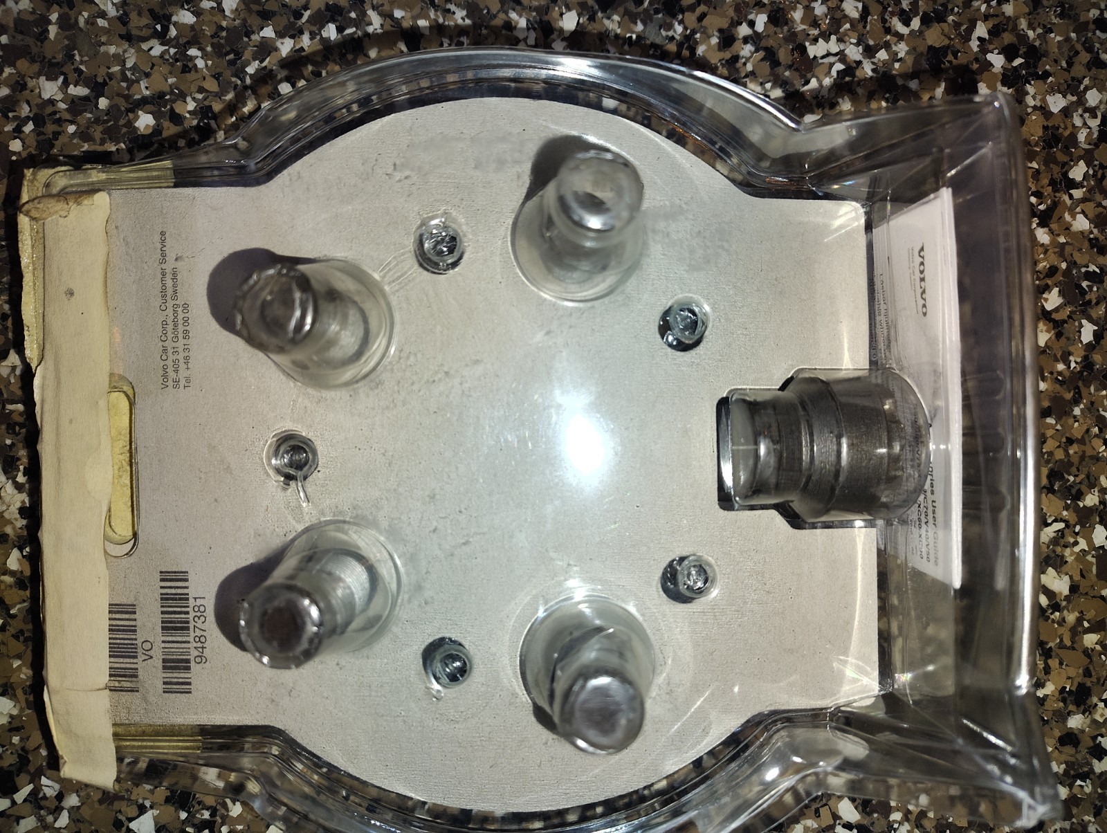 Volvo S60 V60 V70 Wheel Lug Nut Lock Set 31373396 OEM New Genuine
