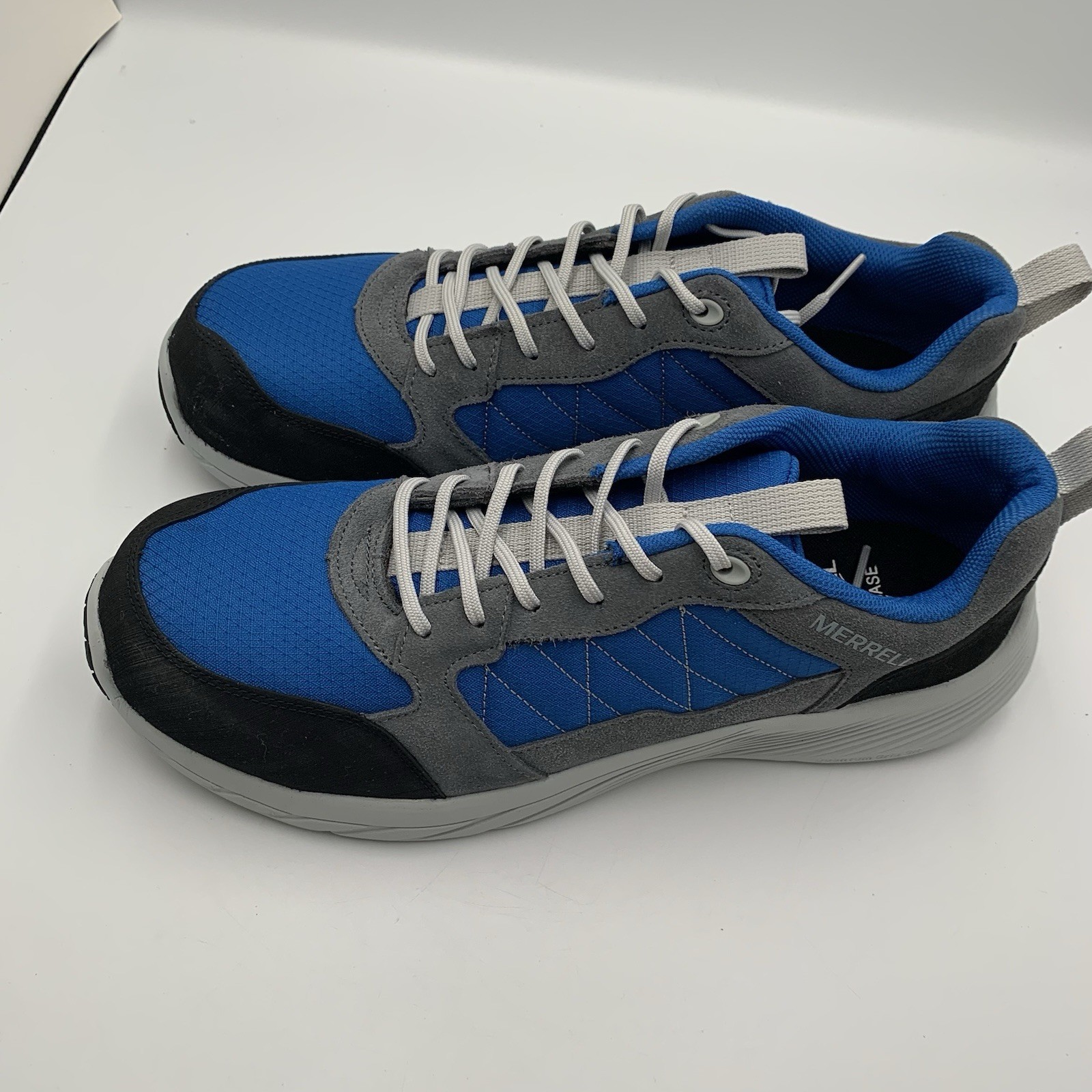 Merrell Mens Work Alpine CF Blue/Gray Shoes Safety Toe Slip Resistant Sz 12M NEW