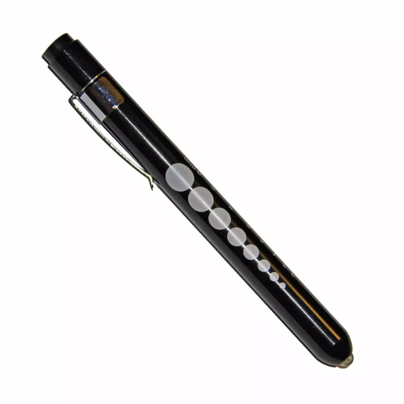 Professional Medical Pen Light & Pupil Gauge Pocket Torch w/Scale – Black or Red