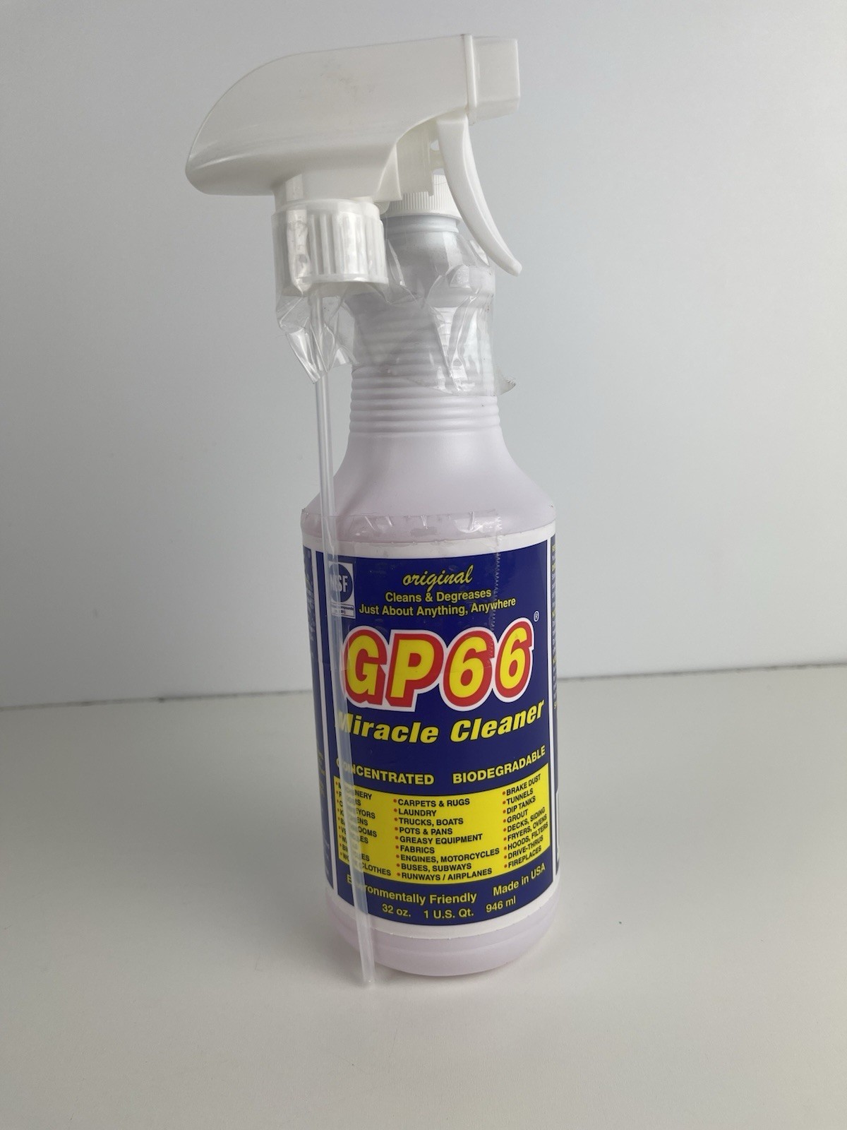 GP66 Green Miracle Cleaner Quart Cleans Over 1,000 Surface Types