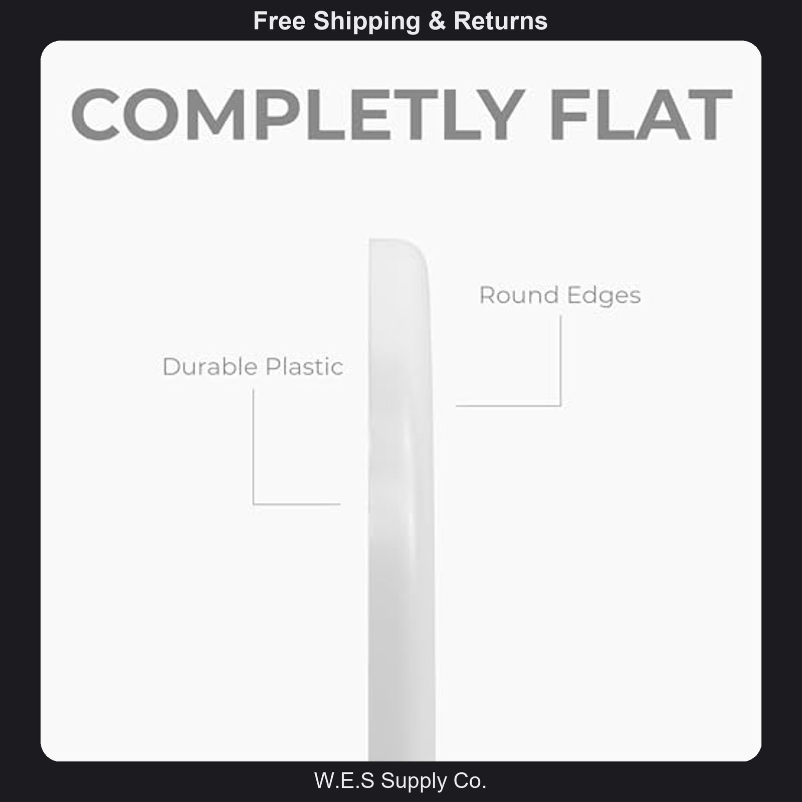 8 Inch Round Plastic Air Vent Cover – White Moisture-Resistant Wall Ceiling