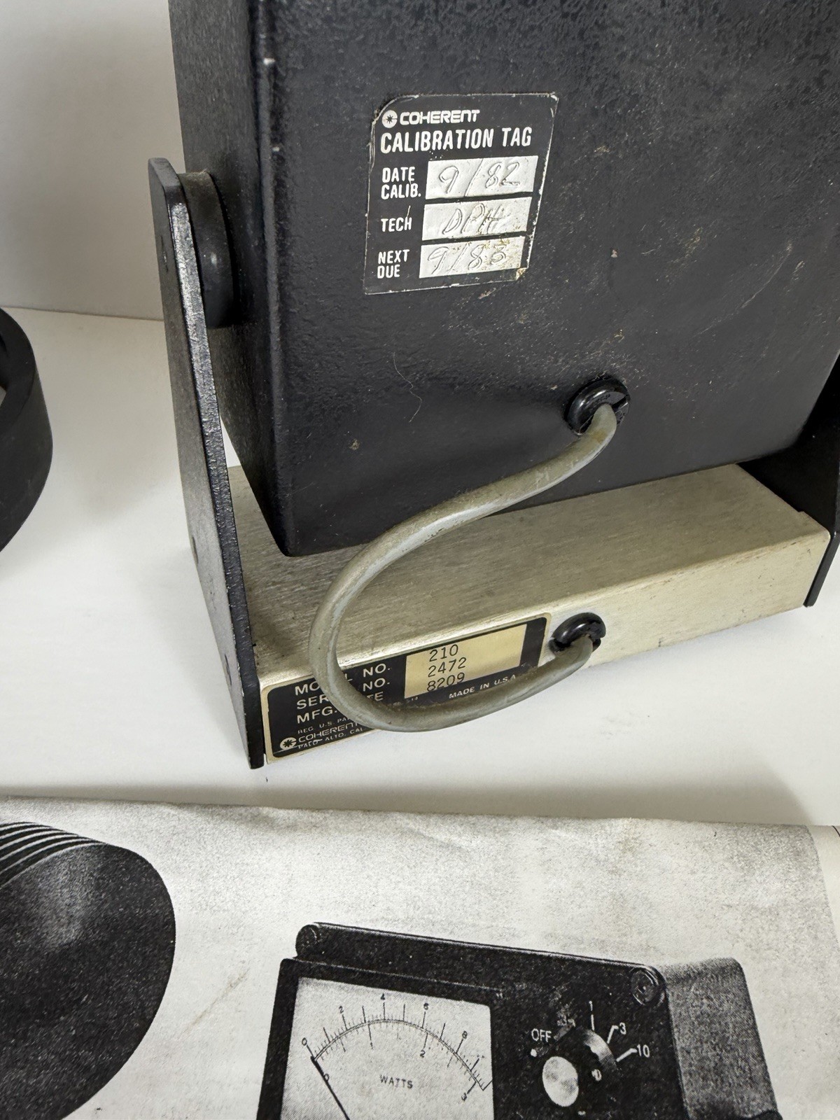 Coherent 210 Laser Power Meter With Original Brochure / Manual OEM