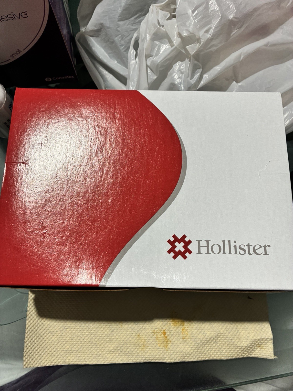 Hollister New Image 18193 2-Piece Drainable Ostomy Pouch Transparent 2-1/4″