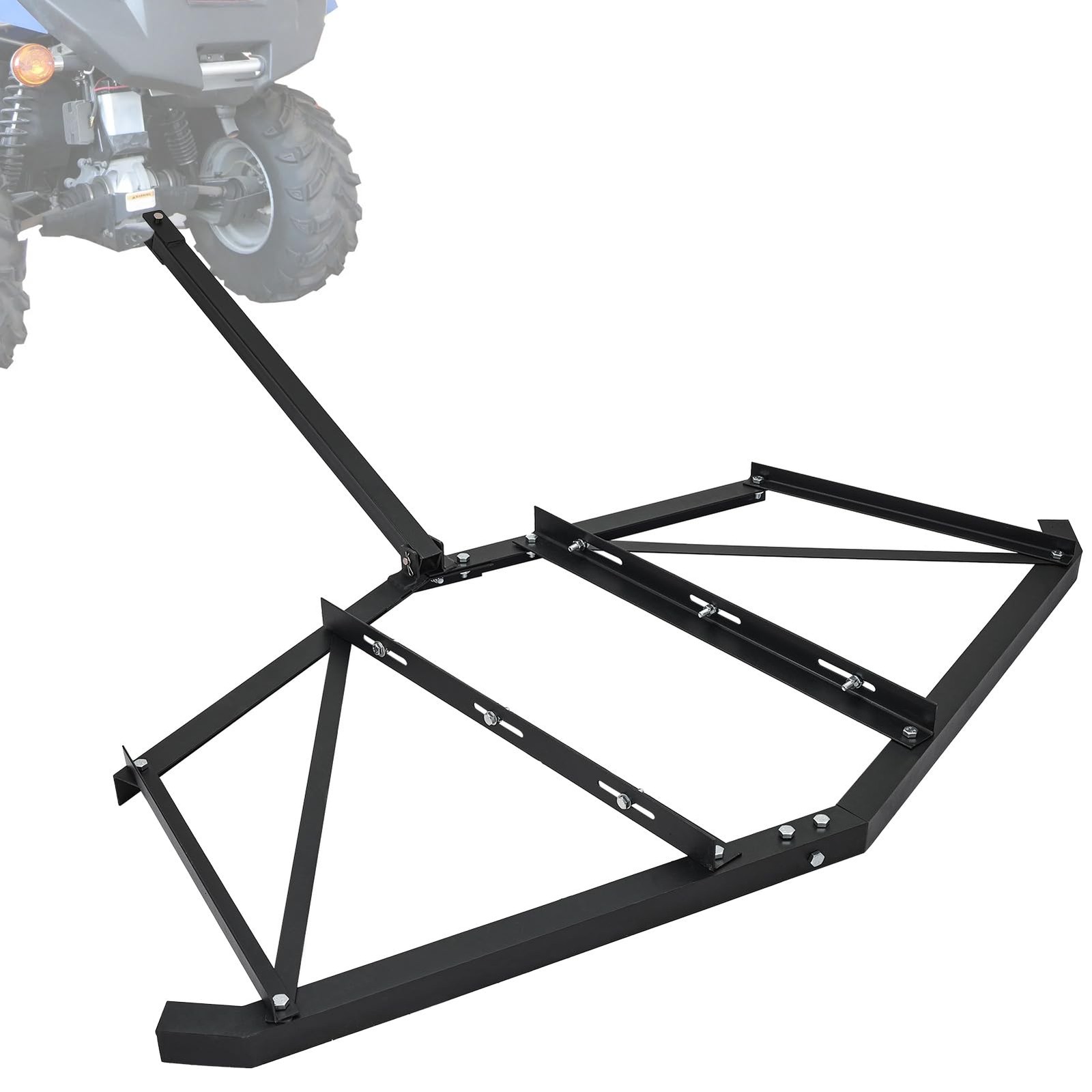 Driveway Drag 66″ Width Tow Behind Drag Harrow Heavy Duty Steel Grader ATV UTV