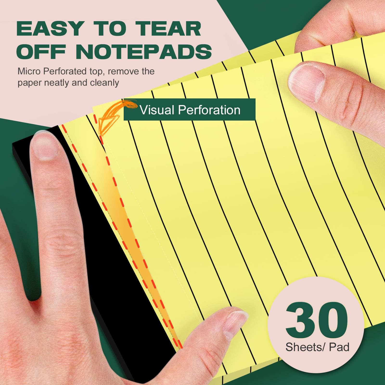 8 Pack Small Note Pads 3×5 In, College Ruled 3 x 5» Notepads Server Note Pad