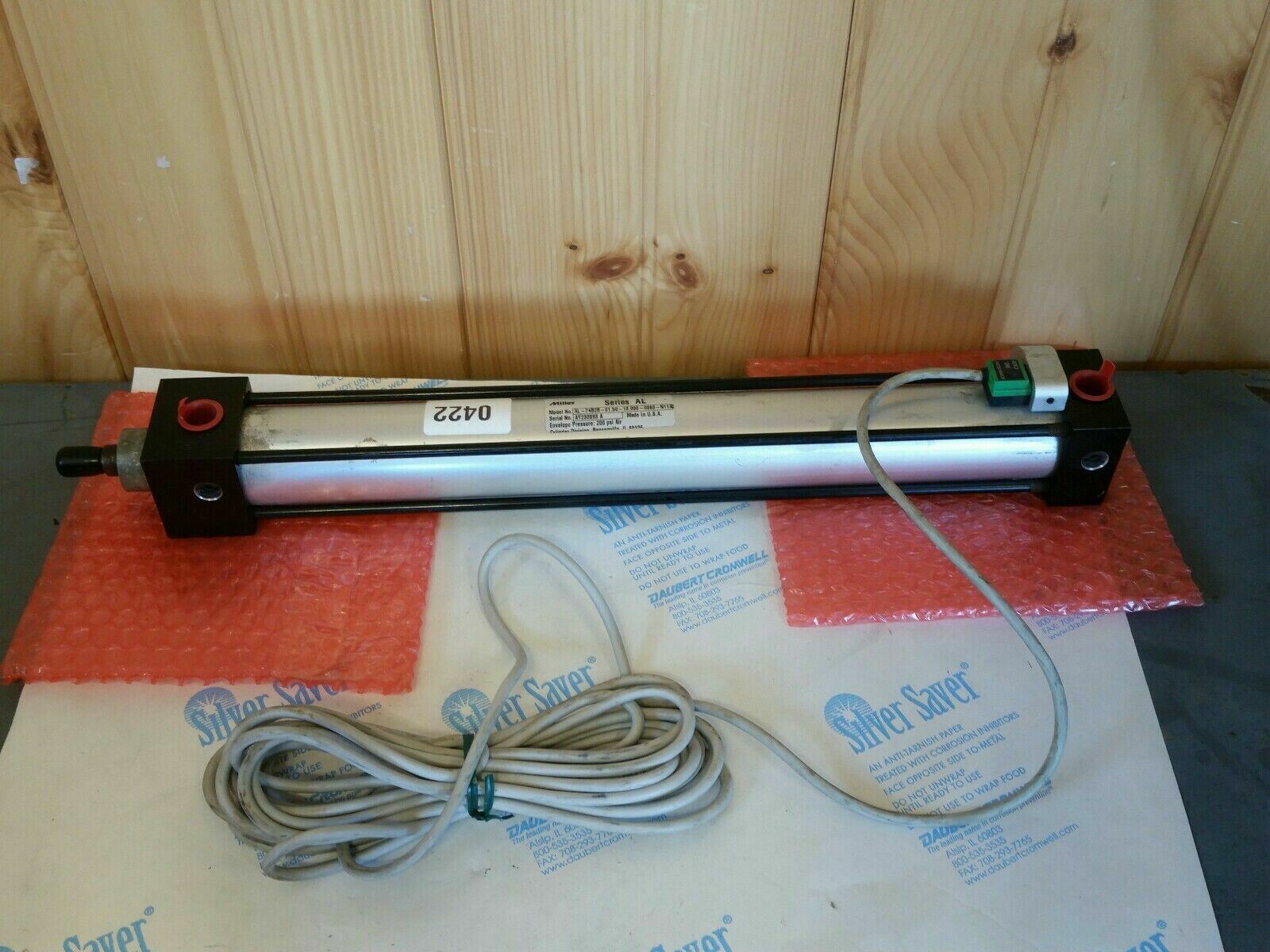 Miller AL-74B2B 01.50 -13.000 – 0063-N11A2 Pneumatic Cylinder 200 psi 1.5 bore