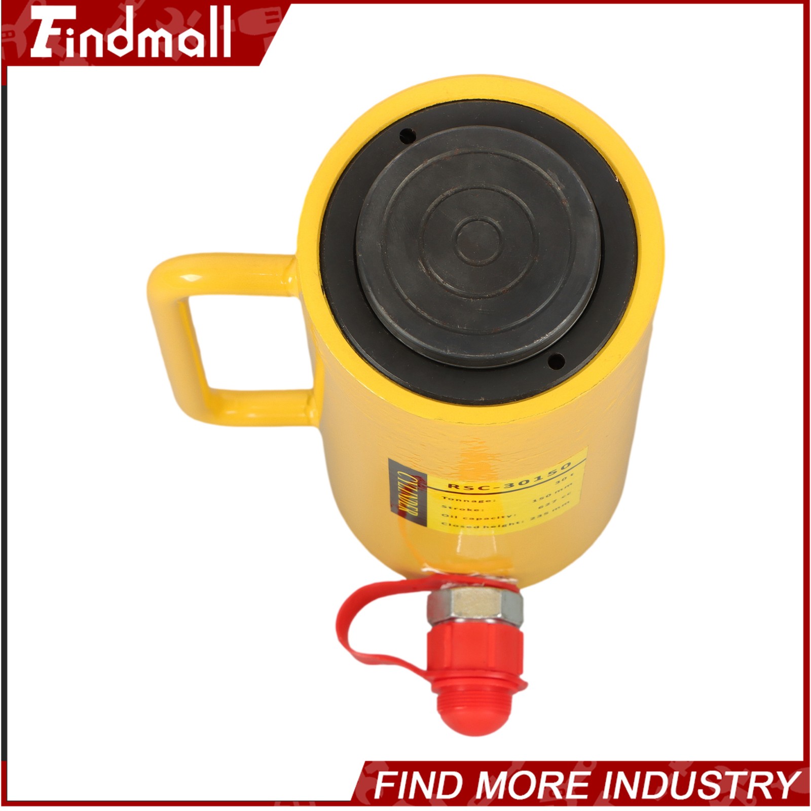 Findmall 30Ton Hydraulic Cylinder Ram Single Acting 6 Inch Stroke Lifting Jack