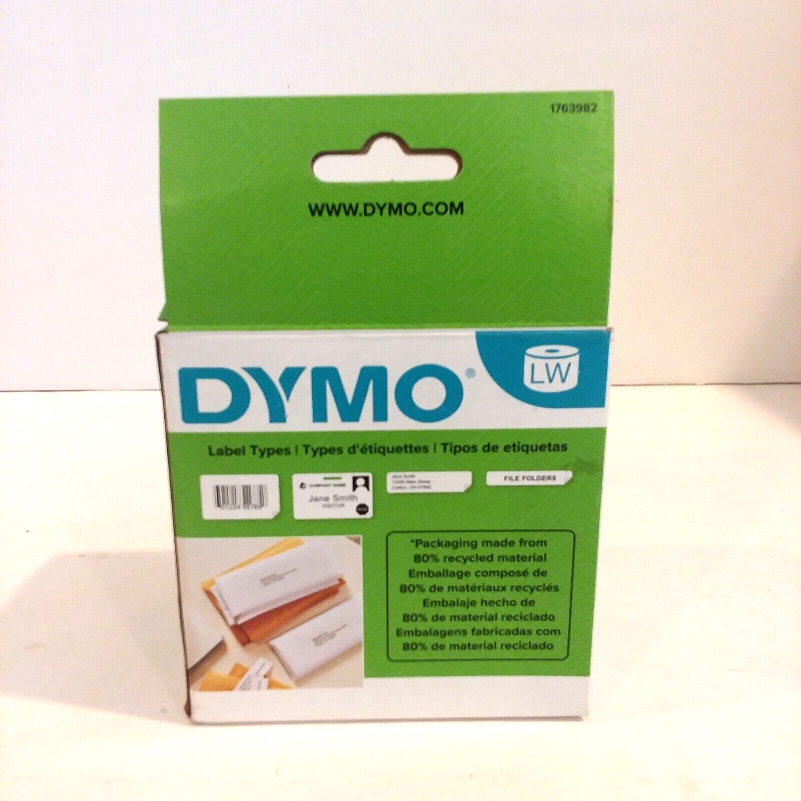 DYMO LabelWriter Shipping Labels 2 5/16″ x 4″ White 250 Labels/Roll 1763982 NEW