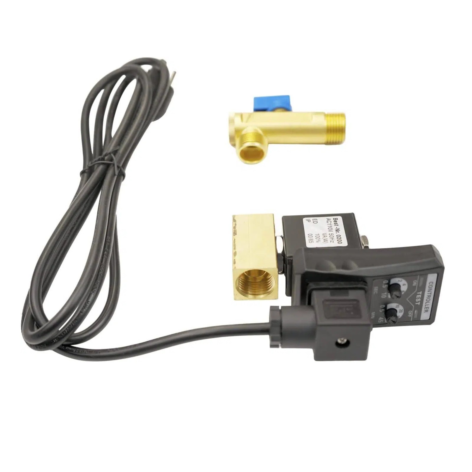 Water Moisture Drain Valve Timer Compressor Automatic Electronic AC 110V 1/2“