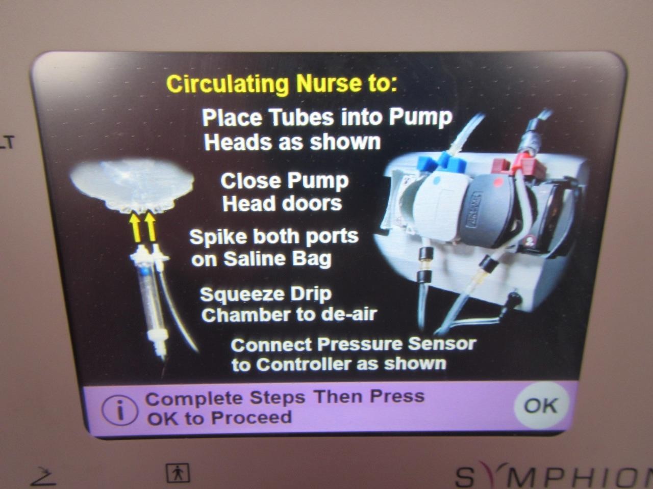 Symphion FG-0612 Hysteroscopy System Controller Fluid Management w/ Footswitch