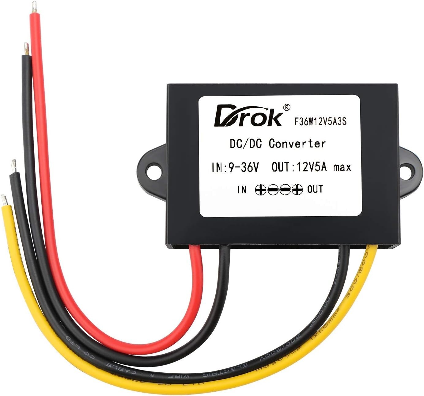 Durable 12V Step-Up/Step-Down Voltage Regulator for Electronics & Car Audio