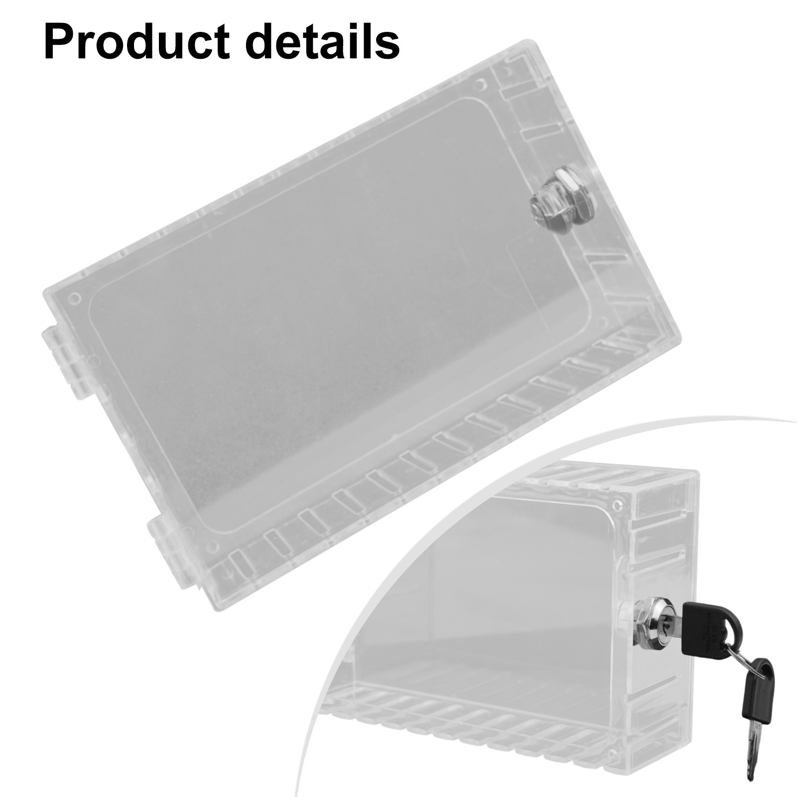 Air Conditioner Cover Thermostat Lock Box Easy Installation Child-Proof Security