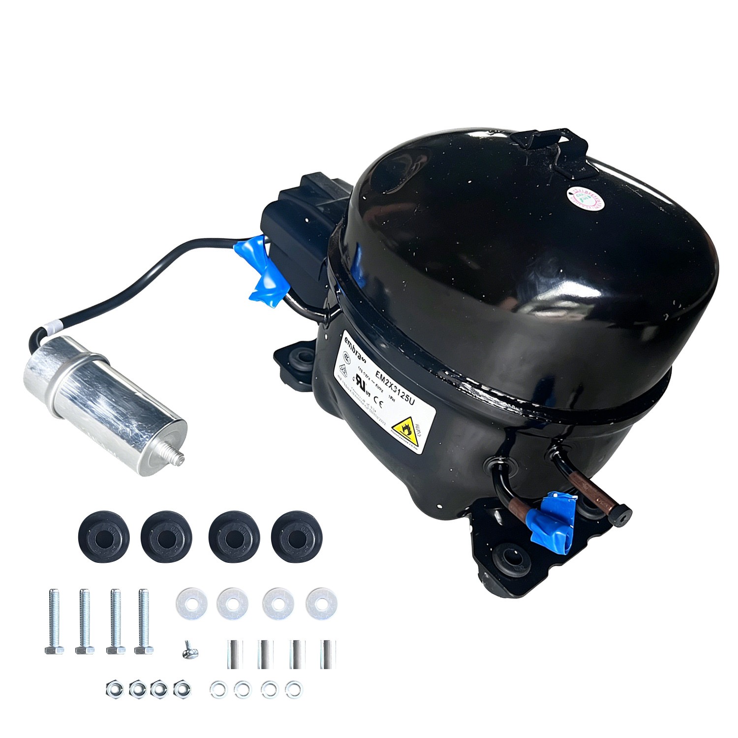 New For Embraco EM2X3125U Thermally Protected Compressor 115-127V 60 Hz 1PH