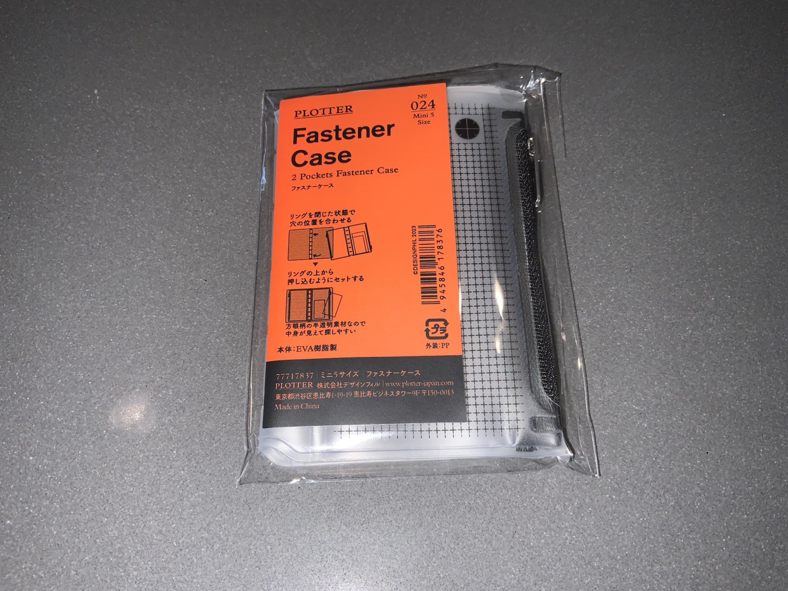 New PLOTTER Mini 5 Size Zipper Case Fastener Case from Japan
