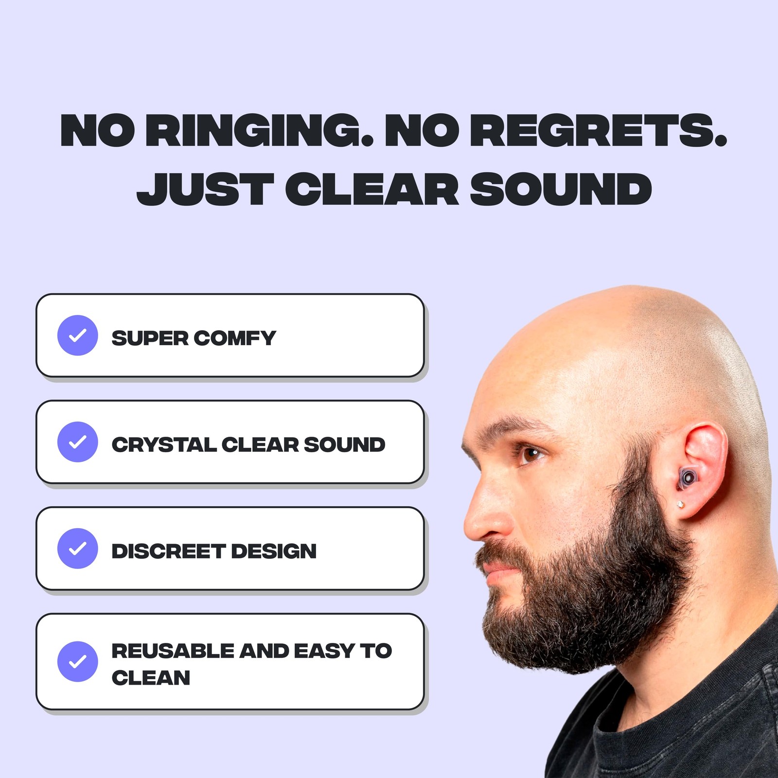 High Fidelity Earplugs for Concerts, Festivals & Raves – Noise Reduction (1
