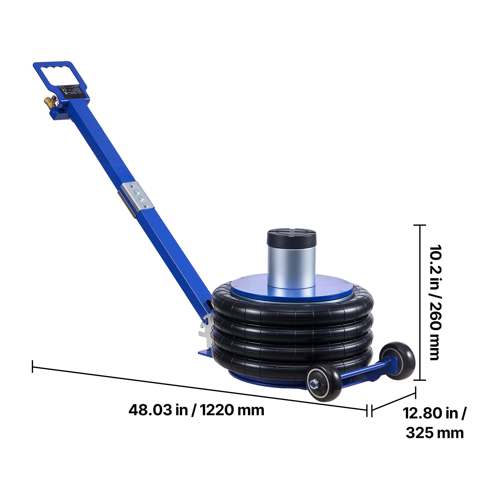 Air Jack,6 Ton/13227 lbs Airbag Jack, Lift Up to 26.5” with Heightened Column