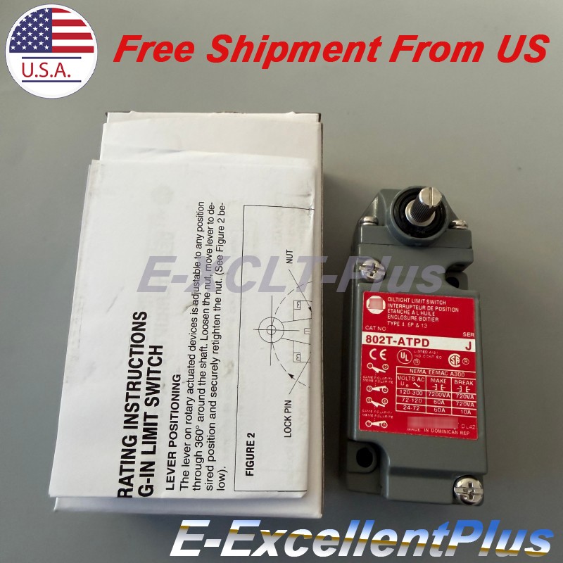 Metal Plug-In Oil Tight Limit Switch Lever 802TATPD For Allen Bradley 802T-ATPD