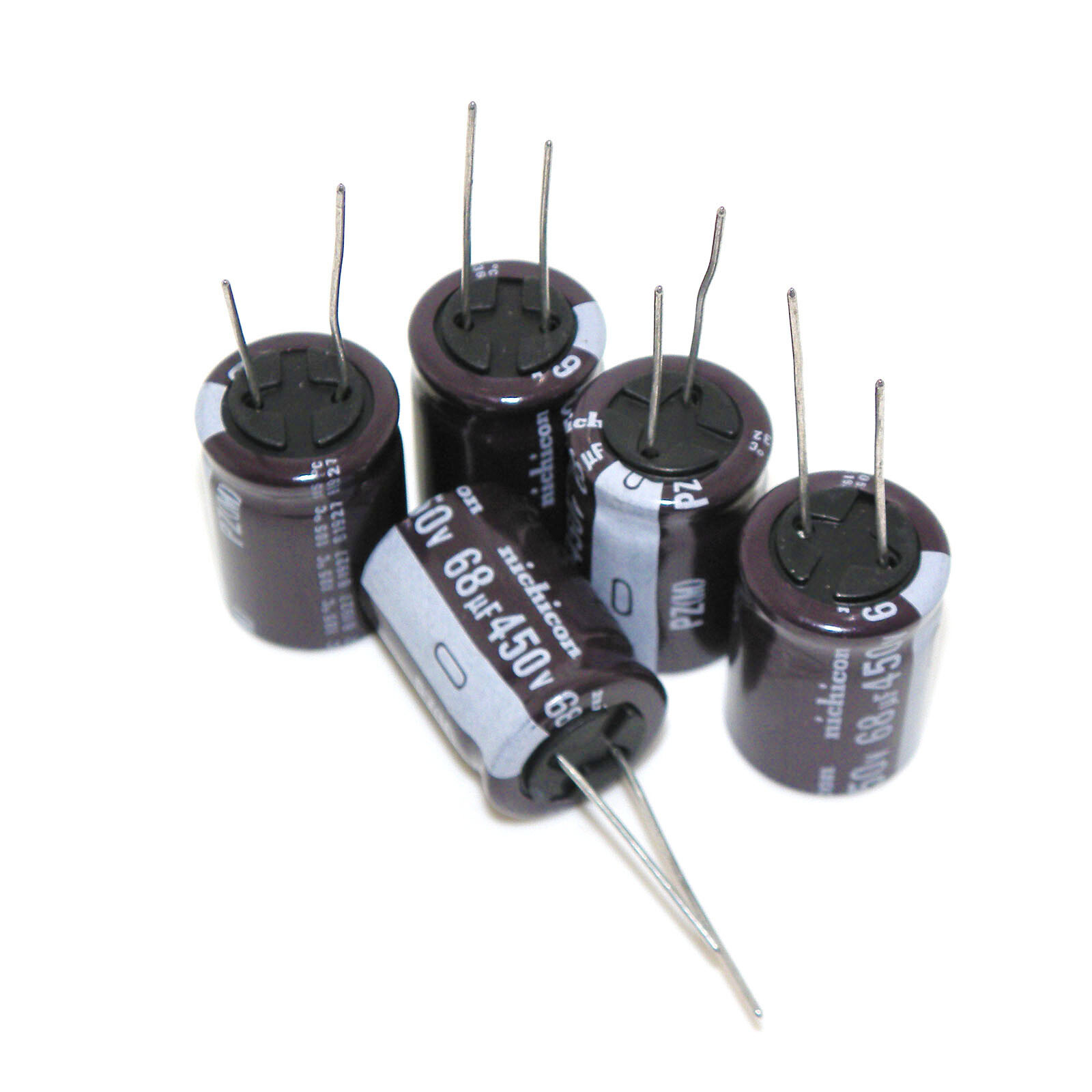 68UF450V Nichicon Radial Electrolytic Capacitors 450V68UF MFD 18×25 mm
