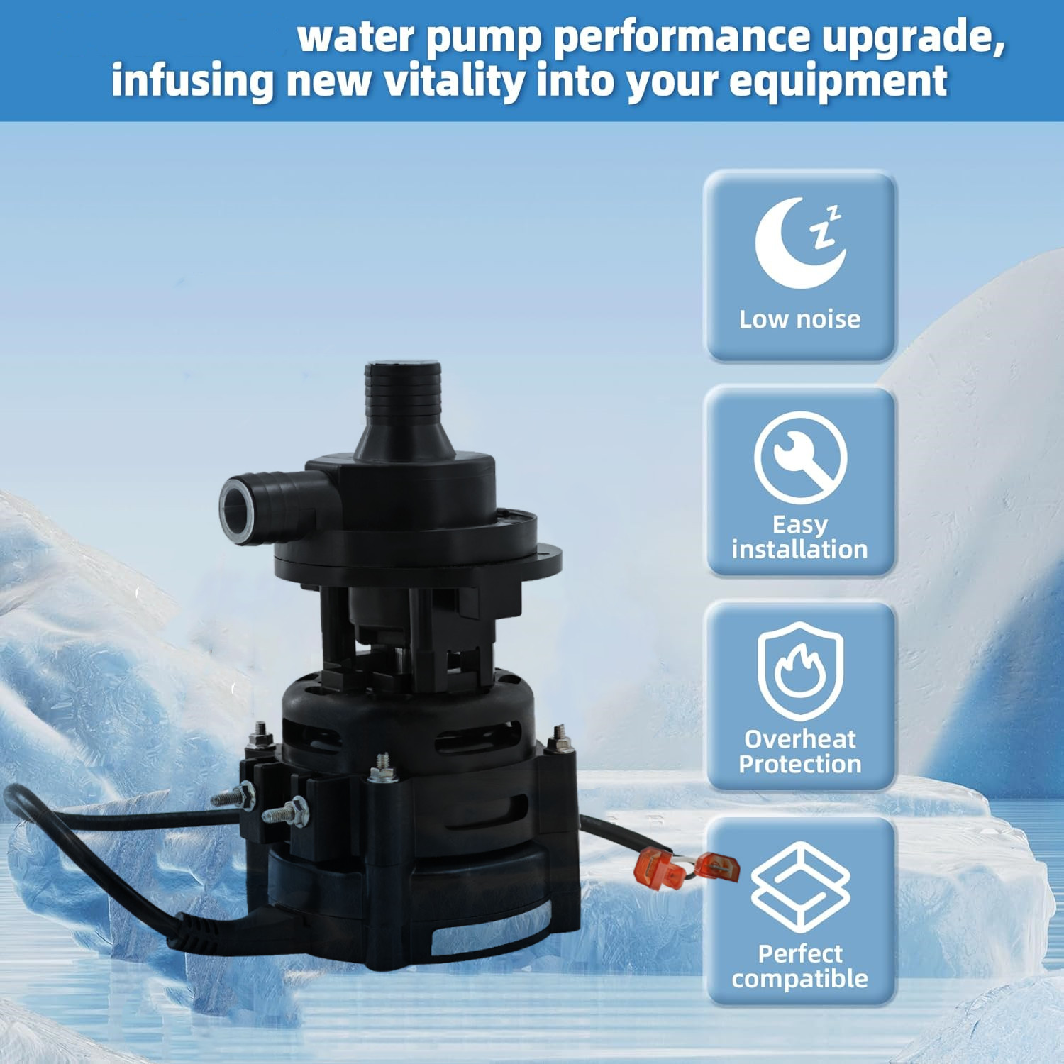Ice Pump Water 115/60/1(Fan) 040005602 Replacement For Scotsman Manitowoc